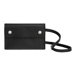 Hermes Мужской кошелек из телячьей кожи Epsom, сумка через плечо, модель 89 Noir, черный h085291ck89 | 89 noir black