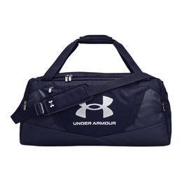 Under Armour Сумка через плечо из полиэстера, дорожная сумка среднего размера унисекс, темно-синий и серебристый металлик 1369223-410 | midnight marine & metallic silver