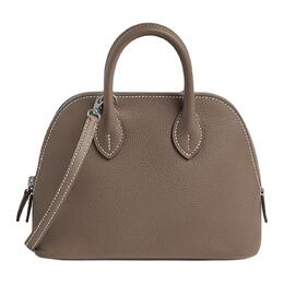 Hermes Сумка-боулинг Bolide Evercolor Leather, сумка-мессенджер, через плечо, мини-сумка унисекс, цвет «слон», серый h075180ck18