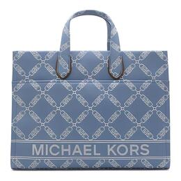 Michael Kors Сумка-шоппер из холста, сумка-шоппер, сумка на одно плечо, женская, сине-белая 30r4g3gt3u-465