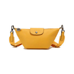 Longchamp Сумка-мессенджер Le Pliage Xtra из коровьей кожи, женская, цвет миндально-желтый 10212987222