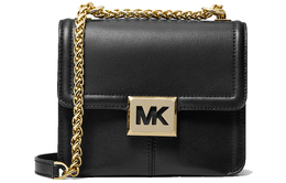 Michael Kors Сумка Sonia Leather Crossbody, женская, чисто-черные, маленького размера 35f1g6ss5l-001