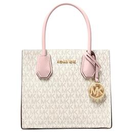 Сумка-аккордеонка Mercer Medium с логотипом и кожаной отделкой Michael Kors 35s1gm9m2b-640