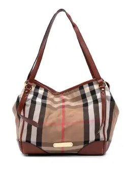 Burberry 2000-2017 Small House Check Canvas Canterbury tote bag 31942664
