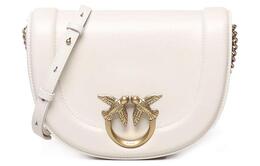 Pinko Сумка Love BagClick из коровьей кожи, женская, белая, через плечо 101510-a0qo-z14q
