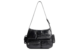 Balenciaga Сумка-мессенджер Arena из овчины Superbusy, ручная сумка, мужская, черная 785297210c81000