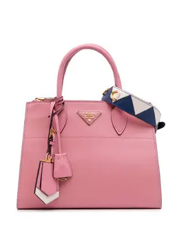 Prada 2010-2025 City Calf Trimmed Saffiano Greche Paradigme Bag satchel 31942873