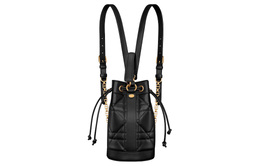 Christian Dior Рюкзак из коровьей кожи, женский, маленького размера, черный m3350uhow-m900