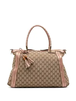 Gucci 2016-2025 Large GG Canvas Bella satchel 31941975