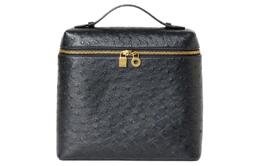 Loro Piana Женский рюкзак ExtraPocket из кожи страуса, черный fan4194-8000