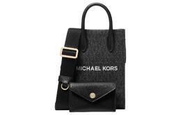 Michael Kors Сумка Mirella Canvas Combo Bag, сумка через плечо, очень маленькая женская, черная 35s4g7zc1b-black
