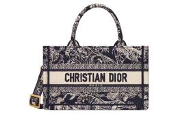 Christian Dior Сумка-шоппер BookTote с вышитым принтом «Обратный Юй И», сумка-шоппер, сумка через плечо, мини-сумка, женская, синяя s5573crgo-m928