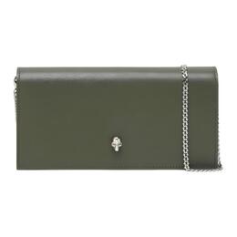 Alexander McQueen Женская кожаная сумка через плечо, зеленая 632031-1aape-2527