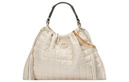 Gucci Сумка женская кожаные на одно плечо большого размера, белые 746209-daaam-9022