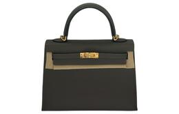 Hermes Сумка-мессенджеры Kelly Epsom Leather Kelly Bag, унисекс, серо-кумулюсная h038416cc0l