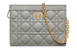 Клатч Caro из мягкой коровьей кожи, сумка через плечо, женская, серая Christian Dior s5106uwhc-m41g