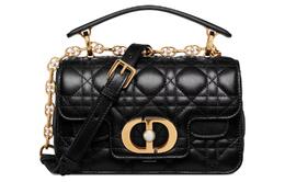Christian Dior Сумка из коровьей кожи с плетеным узором, сумка через плечо, мини-сумка женская, черная m9272ubhi-m900