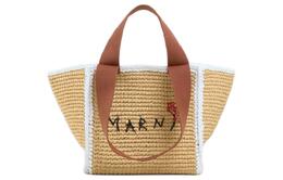Сумка с вышитым логотипом и тканой верхней ручкой Marni shmp0121l0p6769zo761