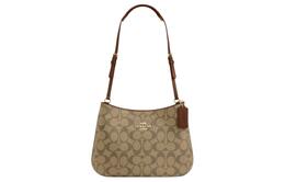 Coach Кожаная сумка через плечо Penelope, женская, цвета хаки и коричневого цвета co953-ime74