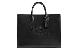 Coach Сумка-шоппер Ace Premium из телячьей кожи, сумка-шоппер, сумка через плечо, женская сумка большого размера, черная cr684-b4bk