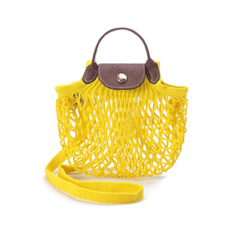 Longchamp Сумка Le Pliage из хлопка с кожей, сумка через плечо, женская, желтая 10139hvh174 | yellow