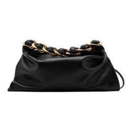Burberry Женская сумка Trumpets из телячьей кожи на одно плечо, черная 80889831