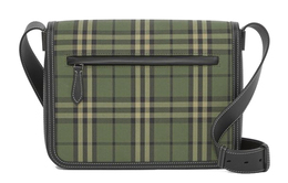 Burberry Сумка-мессенджер из хлопка, сумка через плечо, унисекс, армейский зеленый 80423921