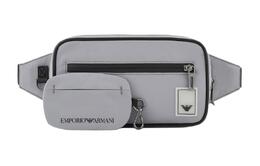 Emporio Armani Мужская поясная сумка из полиэстера серого цвета em000088-af10146-u8060
