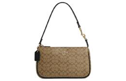 Coach Сумка Nolita из искусственной кожи на одно плечо, маленькая, женская, цвета хаки и черный cs445-imcbi