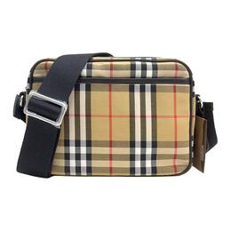 Burberry Хлопковая сумка через плечо, женская, бежево-коричневая 80814601