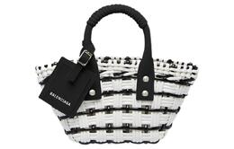 Balenciaga Сумка из коровьей кожи, сумка через плечо, женская, черно-белая 6780282105j9060