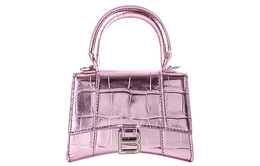 Balenciaga Сумка Hourglass Top Handle Mini Pink Metallized 6646761s4ny6202