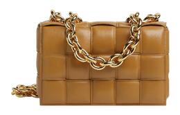 Сумка на плечо Intreccio с мягкой подкладкой и кассетой, карамельный цвет Bottega Veneta 631421vbwz09830