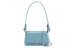 Vivienne Westwood Сумка женская кожаная на одно плечо HAZEL, маленькая, светло-голубая 4304006rl0039la-light-blue