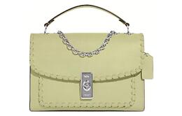 Coach Сумка из коровьей кожи, через плечо, среднего размера, женская, лаймово-зеленого цвета ca239-svm97