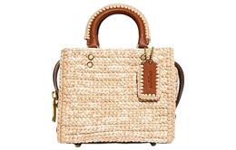 Coach Сумка-шоппер Rogue Fabric Tote Bag, женская, коричневого цвета, небольшого размера cj635-b4rhr