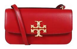 Tory Burch Сумка-мессенджер Eleanor Leather Small Square Bag, сумка через плечо, красного цвета, женская, небольшого размера 89644-960