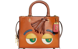 Coach Сумка Rogue из коровьей кожи на одно плечо, среднего размера, женская, коричневого цвета cc396-b4np6