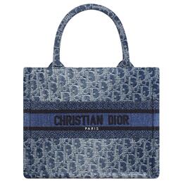 Christian Dior Сумка-шоппер BookTote с вышивкой, сумка-шоппер, женская сумка-труба, градиентный синий m1265zegc-m49e