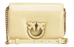 Pinko Сумка через плечо из овчины, женская, желтая, Trumpets 101584-a1j5-s14b