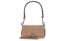 Tory Burch Сумка через плечо Britten Leather, женская, серо-коричневого цвета 141015-667