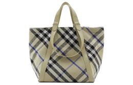 Burberry Сумка-шоппер из полиэстера с хлопком, сумка для покупок, сумка через плечо, сумка-мессенджер унисекс, цвет "зеленый мох" 80897911