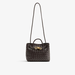 Маленькая кожаная сумка Andiamo с верхней ручкой Bottega Veneta, цвет fondant r04121935 | fondant