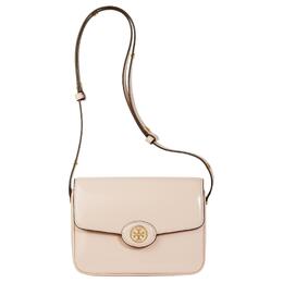 Tory Burch Сумка-мессенджер Robinson из лакированной кожи, через плечо, обычная женская, светло-розовая 143122-260