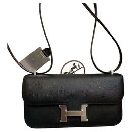 Hermes Сумка через плечо из кожи Epsom, женская, 89 Noir, черная h085425ck89