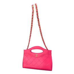 Chanel Яркая женская сумка из коровьей кожи, через плечо, персиково-розового цвета ap3656-b14880-ns839