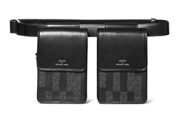 Michael Kors Сумка-кошелек для мобильного телефона из кожи, через плечо, мини-сумка, поясная сумка унисекс, черная 32h1s9ac1b-987