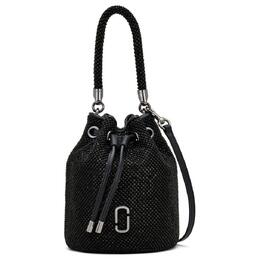 Marc Jacobs Сумка-ведро из стекла с алюминиевым напылением, сумка через плечо, мини-сумка женская, черная 2p4hcr017h03
