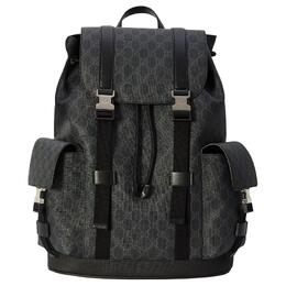 Gucci Рюкзак из холста с кожаной отделкой, черный, мужской 792080-fadjq-1185