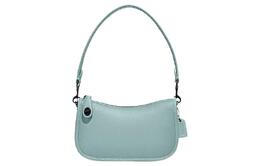 Coach Сумка-полумесяц из коровьей кожи, клатч, сумка через плечо, женская сумка через плечо, мятно-зеленая c2643-v5aqu